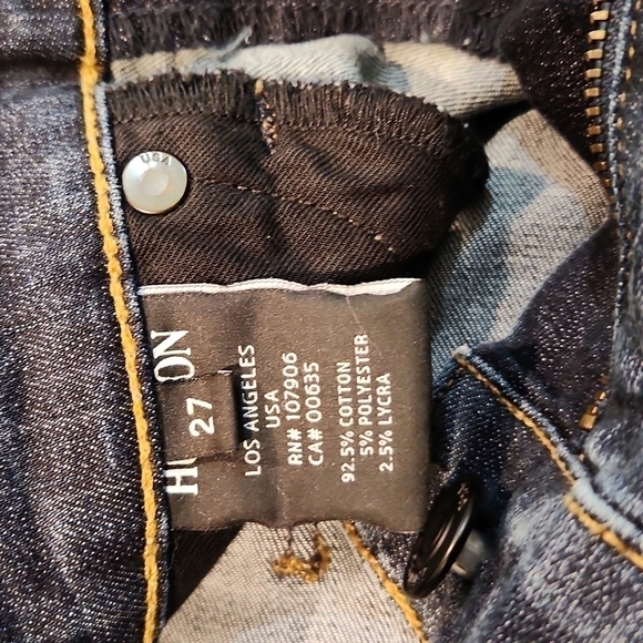 hudson Luna Crop Super Skinny Glam Beaded Jeans - Picture 8 of 10